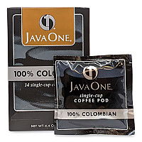 Java One Coffee Pods, Colombian Supremo, Single Cup, 14/Box (JAV30200)