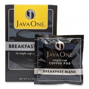 Java One Coffee Pods, Breakfast Blend, Single Cup, 14/Box (30220)