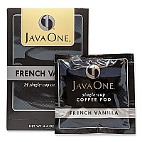 Java One Coffee Pods, French Vanilla, Single Cup, 14/Box (JAV70400)