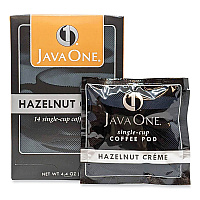 Java One Coffee Pods, Hazelnut Creme, Single Cup, 14/Box (JAV70500)