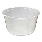Fabri-Kal Microwavable Deli Containers, 12 oz, 4.6 Diameter x 2.3 h, Clear, Plastic, 500/Carton (FABPK12SC)