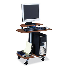 Safco Eastwinds Series FPD Computer Table, 28.5" x 26" x 29.5", Medium Cherry (SAF948MEC)