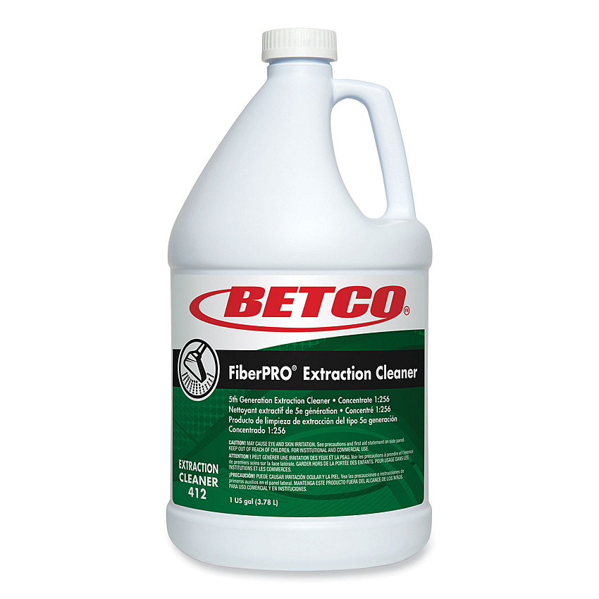 Betco FiberPRO Extraction Cleaner, Pleasant Scent, 1 gal Bottle, 4/Carton (BET4120400)