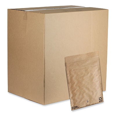 Pregis EverTec Curbside Recyclable Padded Mailer, #0, Kraft Paper, Self-Adhesive Closure, 7 x 9, Brown, 300/Carton (PGS4083813)