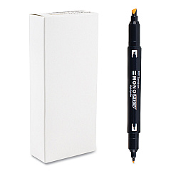 Tombow Mono Highlighters, Golden Yellow Ink, Bullet/Chisel Tip, Golden Yellow Barrel, 10/Box (TOM56410)