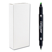 Tombow Mono Highlighters, Yellow Green Ink, Bullet/Chisel Tip, Yellow Green Barrel, 10/Box (TOM56415)