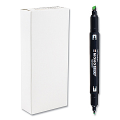 Tombow Mono Highlighters, Yellow Green Ink, Bullet/Chisel Tip, Yellow Green Barrel, 10/Box (TOM56415)