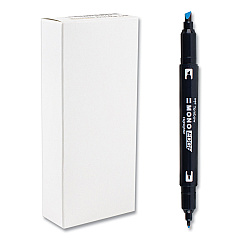 Tombow Mono Highlighters, Skyblue Ink, Bullet/Chisel Tip, Skyblue Barrel, 10/Box (TOM56413)