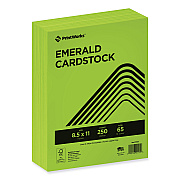 Printworks Color Cardstock, 65 lb Cover Weight, 8.5 x 11, Emerald Green, 250/Ream (PRB00115)