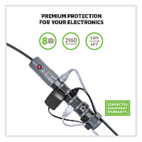 Belkin Pivot Plug Surge Protector, 8 AC Outlets, 6 ft Cord, 1,800 J, Black (BP10800006)