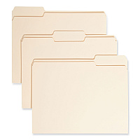 Smead Manila File Folders, 1/3-Cut Tabs: Assorted, Letter Size, 0.75" Expansion, Manila, 24/Pack (SMD11928)