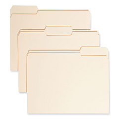Smead Manila File Folders, 1/3-Cut Tabs: Assorted, Letter Size, 0.75" Expansion, Manila, 24/Pack (SMD11928)