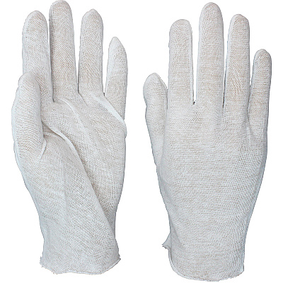 Safety Zone 100% Lisle Cotton Inspection Gloves, Men’s One Size, Medium Weight, Soft, Breathable Fit For Precision Tasks And Cleanroom Use, Natural White, 12 Pairs Per Bag, 100 Bags Per Case (GILW-MN-1P)