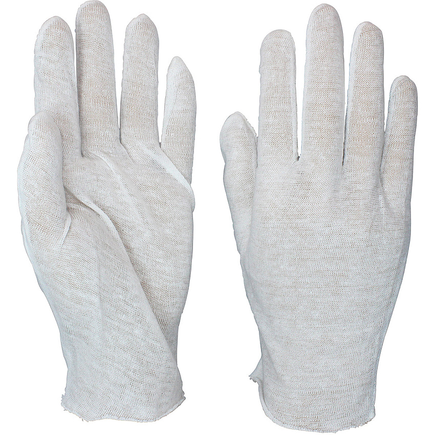 Safety Zone 100% Lisle Cotton Inspection Gloves, Men’s One Size, Medium Weight, Soft, Breathable Fit For Precision Tasks And Cleanroom Use, Natural White, 12 Pairs Per Bag, 100 Bags Per Case (GILW-MN-1P)