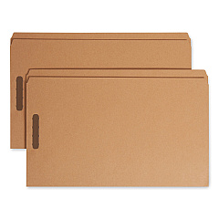 Smead Kraft Fastener Folders, 0.75" Expansion, 2 Fasteners, Legal Size, Kraft Exterior, 50/Box (SMD19813)