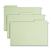 Smead FasTab Hanging Folders, Legal Size, 1/3-Cut Tabs, Moss, 20/Box (SMD64083)