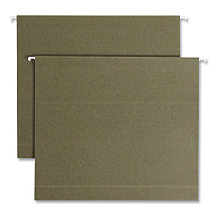 Smead Box Bottom Hanging File Folders, 2" Capacity, Letter Size, Standard Green, 25/Box (SMD65090)