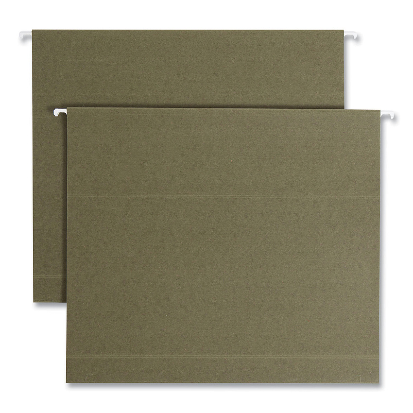 Smead Box Bottom Hanging File Folders, 2" Capacity, Letter Size, Standard Green, 25/Box (SMD65090)