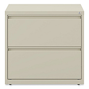 Alera Lateral File, 2 Legal/Letter-Size File Drawers, Putty, 30" x 18.63" x 28" (ALEHLF3029PY)