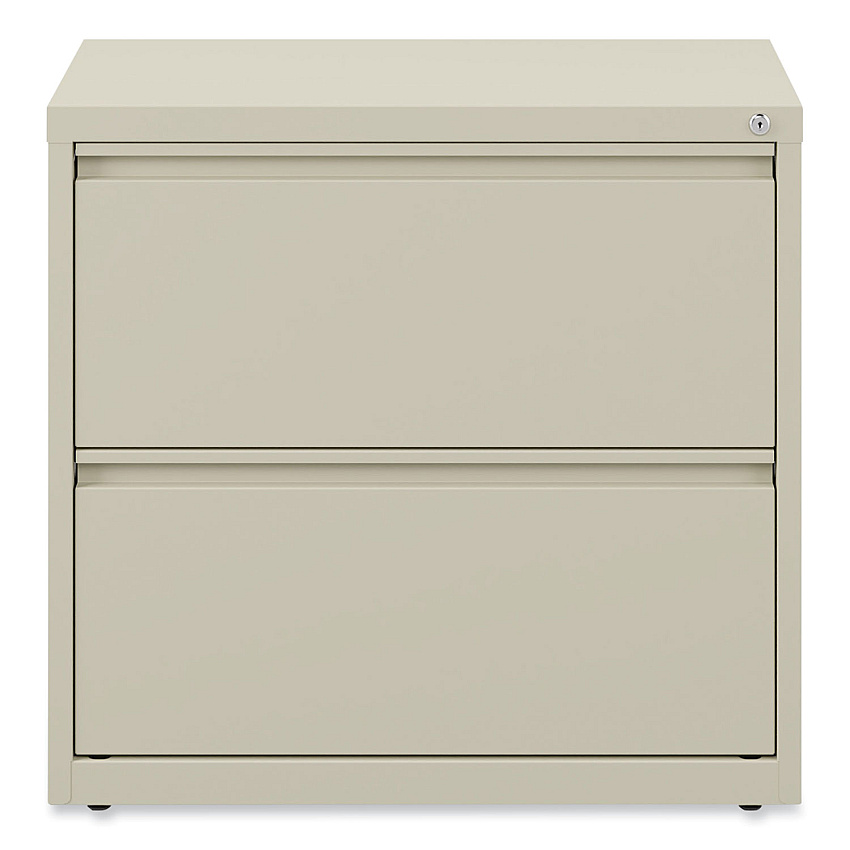 Alera Lateral File, 2 Legal/Letter-Size File Drawers, Putty, 30" x 18.63" x 28" (ALEHLF3029PY)