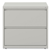 Alera Lateral File, 2 Legal/Letter-Size File Drawers, Light Gray, 36" x 18.63" x 28" (ALEHLF3029LG)