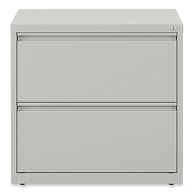 Alera Lateral File, 2 Legal/Letter-Size File Drawers, Light Gray, 36" x 18.63" x 28" (ALEHLF3029LG)