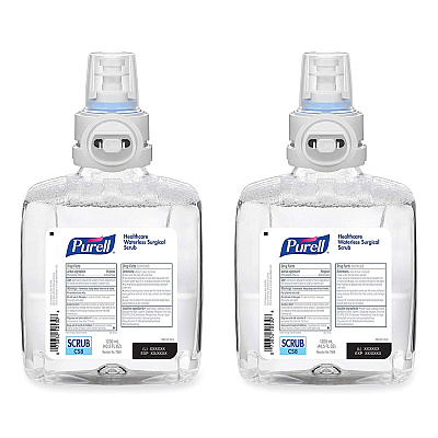 PURELL Waterless Surgical Scrub Gel Hand Sanitizer, 1,200 mL Refill Bottle, Fragrance-Free, For CS-8 Dispenser, 2/Carton (GOJ786902CT)