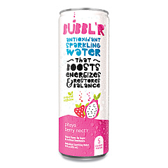 Bubbl'r Antioxidant Sparkling Water, Pitaya Berry Nect'r, 12 oz Can, 12 Cans/Carton (BBBWIC39978)