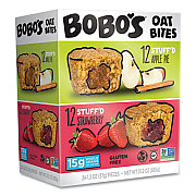 Bobo's Stuff'D Apple Pie/Strawberry Oat Bites, 1.3 oz Individually Wrapped, 24/Carton (BBO00125)