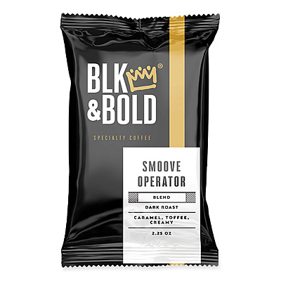 BLK & Bold Smoove Operator Coffee Fraction Packs, 2.25 oz, 42/Carton (BKD802305)