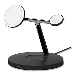 Belkin BOOST CHARGE Pro 3-in-1 Wireless Charger, 15 W, Black (BELWIZ017TTBK)
