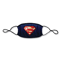 Bioworld Cloth Face Mask, Superman Logo Print, Cotton/Polyester/Spandex, Adult (BWR9LT6SPM00IR0)