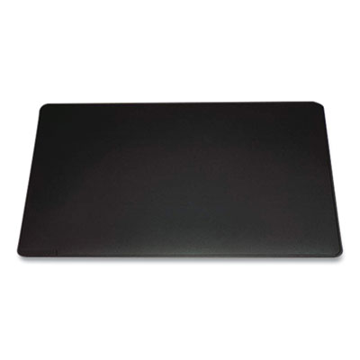 Durable Anti-Slip Contoured Edge PVC Desk Pad, 20.5 x 25.5, Black (DBL710301)