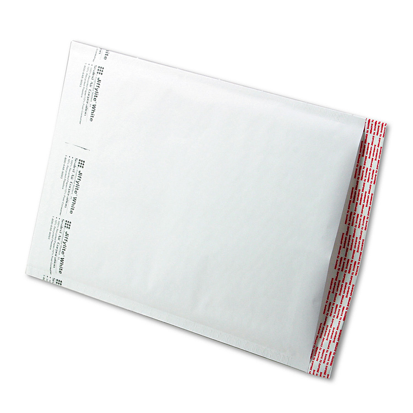Sealed Air Jiffylite Self-Seal Bubble Mailer, #4, Barrier Bubble Air Cell Cushion, Self-Adhesive Closure, 9.5 x 14.5, White, 100/Carton (SEL39260)