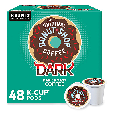 The Original Donut Shop DARK K-Cups, Regular Extra Bold, 48/Box (GMT5000355634)