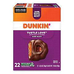 Dunkin Donuts K-Cup Pods, Turtle Love Coffee, 22/Box (GMT5000367615)