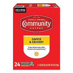 Community Coffee Coffee and Chicory K-Cup, 24/Box (GMT5000374326)