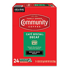 Community Coffee Cafe Special Decaf K-Cup, 24/Box (GMT5000374327)