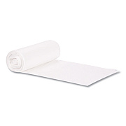 Heritage Eco Blend Max Can Liners, 23 gal, 0.8 mil, 28" x 45", Clear, 25 Bags/Roll, 10 Rolls/Carton (HERL5645TCER1)