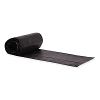 Heritage Eco Blend Max Can Liners, 33 gal, 0.8 mil, 33" x 39", Black, 25 Bags/Roll, 8 Rolls/Carton (HERL6639TKER1)