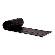 Heritage Eco Blend Max Can Liners, 45 gal, 0.8 mil, 40" x 46", Black, 25 Bags/Roll, 6 Rolls/Carton (HERL8046TKER1)