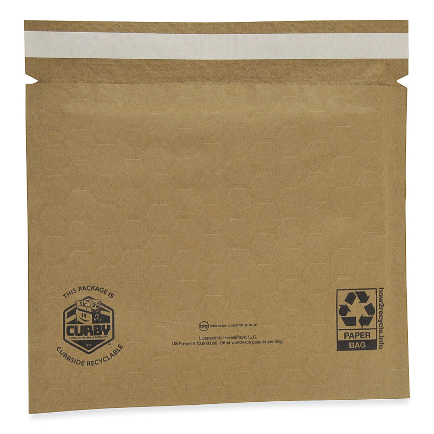 ipg Curby Mailer Self-Sealing Recyclable Mailer, Paper Padding, Self-Adhesive, #2, 11.38 x 9.5, 30/Carton (IPGCBML2C)