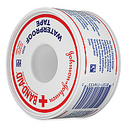 BAND-AID Water Block Waterproof Medical Tape, Dry Rubber, 1 x 10 yds, White (JOJ117121)