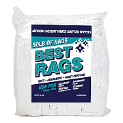 R2-w50 T-shirt Reclaimed Rags White 50lb Bag (R2-W50-50BG)