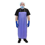 Unhemmed 6 Mil Vinyl Apron 35x45 Blue, Pack Of 12 (MUB-45SZ)
