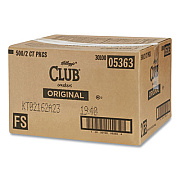 Kellogg's Club Original Crackers, 0.25 oz Individually Wrapped, 2/Pack, 500 Packs/Carton (KEB033451)