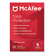 Mcafee Total Protection Software, For 5 Users (21EST5RFLM)