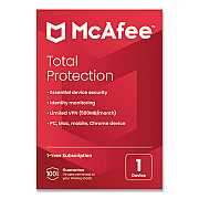 Mcafee Total Protection Software, For 1 User (MTP21EST1RAA)