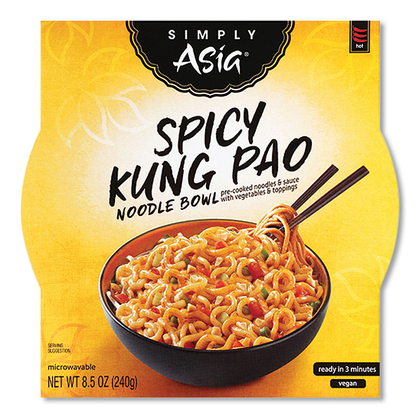 Performance Food Group Simply Asia Spicy Kung Pao Noodle Bowl, 8.5 oz, 6/Carton (MKCTHA000831)