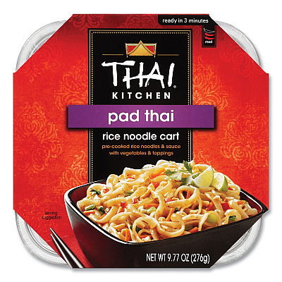 Performance Food Group Thai Kitchen Pad Thai Rice Noodle Cart, 9.77 oz Individually Wrapped, 6/Carton (MKCTHA01026)